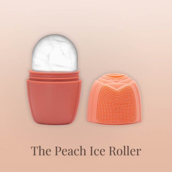 Peach Ice Roller – cooling facial roller for depuffing and morning glow