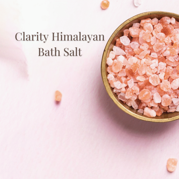 Clarity bath salts with Himalayan salt rosemary and clary sage