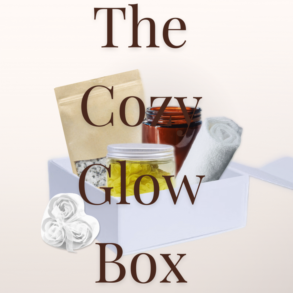 cozy glow box everlune self-care gift set cozy glow winter relaxation box everlune